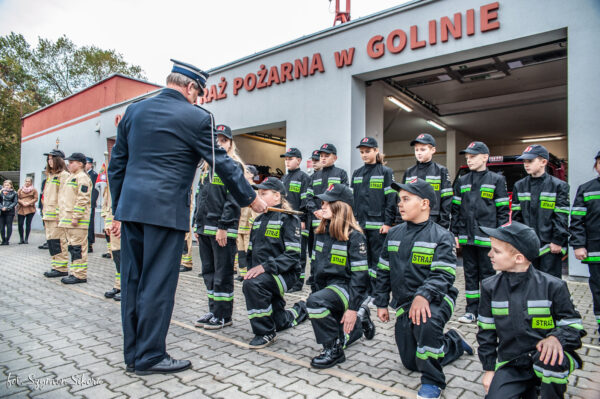 Ślubowanie DDP i MDP „jołkipołki” oraz powitanie wozu najmłodszych strażaków