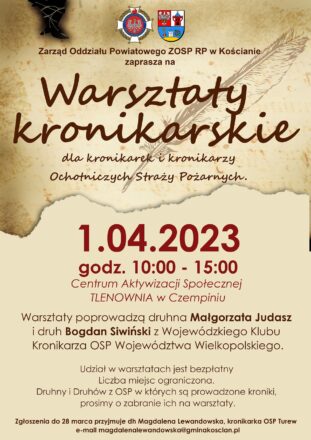 Warsztaty kronikarskie, 1.04.2023