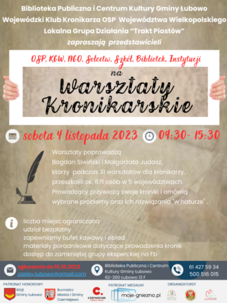 Warsztaty kronikarskie w Łubowie